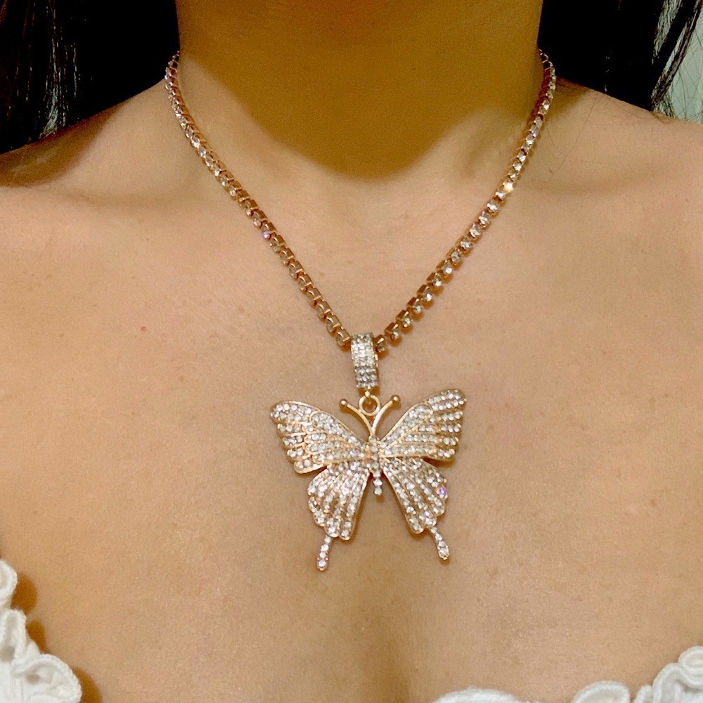 Icey Butterfly Necklace